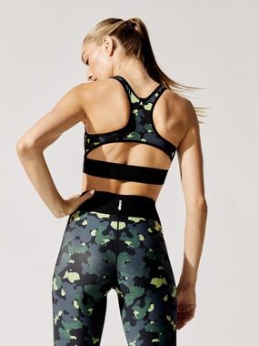 Ultracor Battlefield Camo Terrain Bra Large Luxury Sports Bra Racerback Crop top